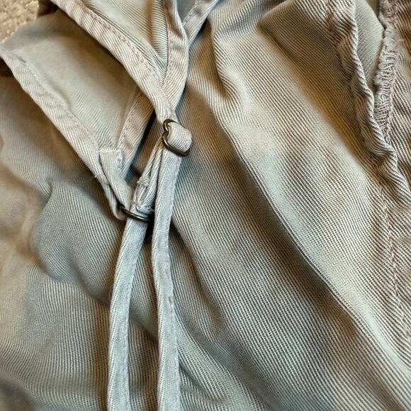 Young Fabulous & Broke Tencel Olive Green Jumpsuit Utility Jogger Sleeveless MED - Picture 4 of 11